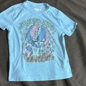 Abercrombie Kids Light Blue Tee with Bears and Skull
